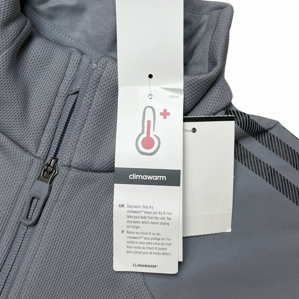 Adidas Terrex ClimaWarm Full Zip Jacket Gray Black F95334 Men's XL NWT Hiking - Picture 4 of 10